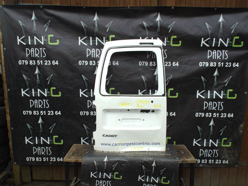 VW Caddy 2K 0 2003-2015  Rear Left Door Passenger N/S Rear in White with Badge