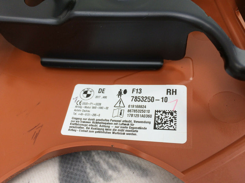 BMW 6 SERIES F13 COUPE RIGHT SEAT AIR BAG SIDE AIRBAG GENUINE 86 7853250-10