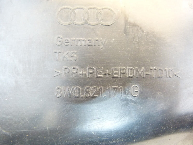 AUDI A4 B9 8W 2015-2018 FRONT LEFT WHEEL ARCH MUDGUARD COVER 8W0821171