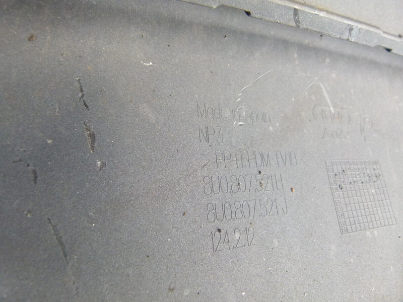 AUDI Q3 8U 2012-2015 REAR BUMPER WITH DIFFUSER PDC GENUINE 8U0807511