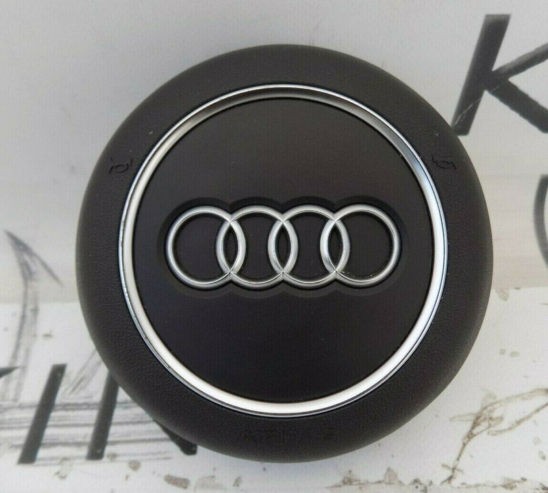 AUDI A1 A3 A4 A5 Q5 2016-2020 FACELIFT STEERING WHEEL COVER A I R  B A G BLACK