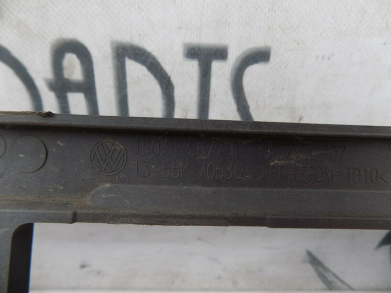 VW UP 2016 - ONWARDS BLACK FRONT BUMPER CENTRE GRILLE GENUINE 1S0853677