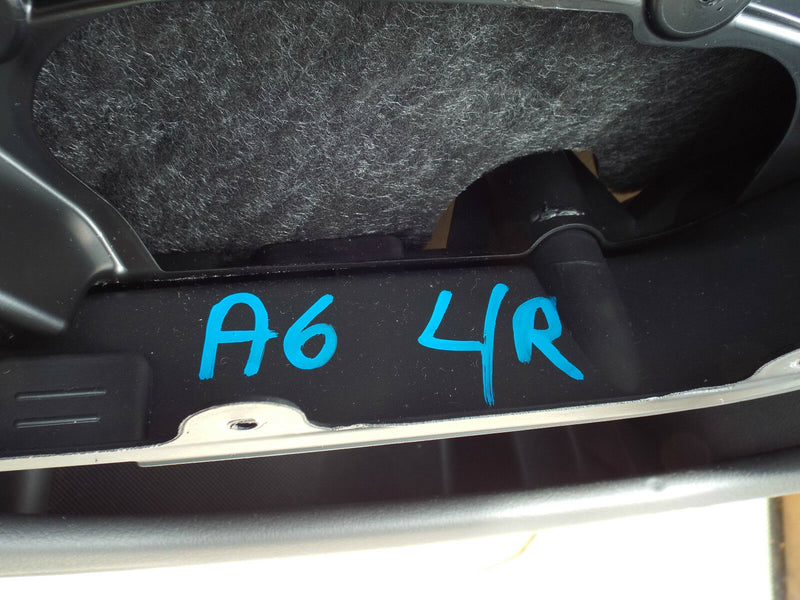 Audi A6 C7 11-14 Saloon Rear Door Card Black Leather Left Passenger Side N/S