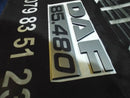 DAF Large Bus Lorry Side Cabin Coach Truck "DAF 85.480" Script Logo DAT 85 480