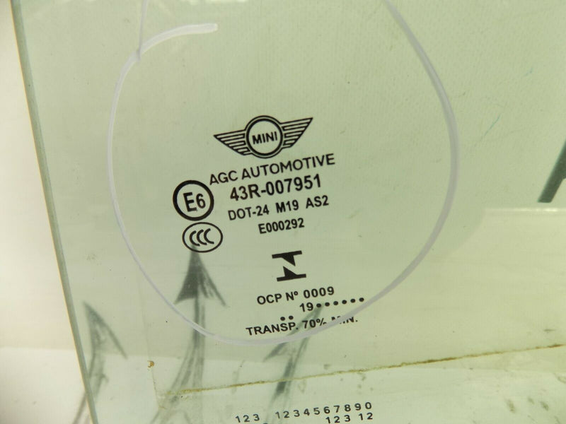 MINI COUNTRYMAN F60 2017-ON REAR LEFT DOOR WINDOW GLASS