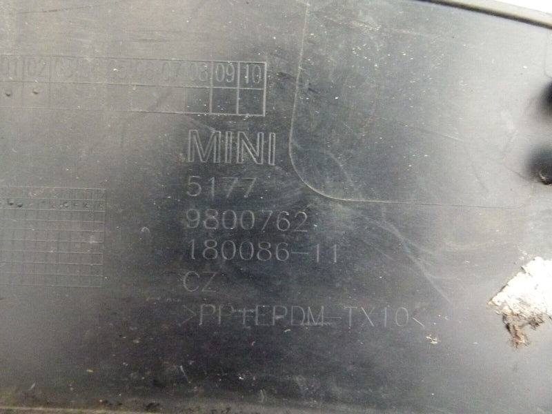 MINI COUNTRYMAN R60 LCI 2014-16 FRONT RIGHT WHEEL ARCH TRIM 5117 9800762