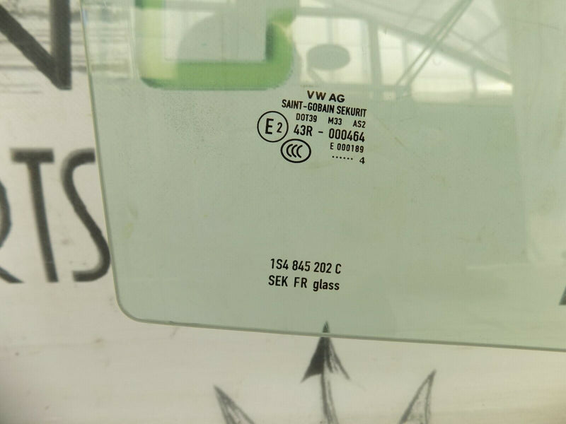 VW UP! / SEAT CITIGO FRONT RIGHT DOOR WINDOW GLASS 5DR 1S4845202C