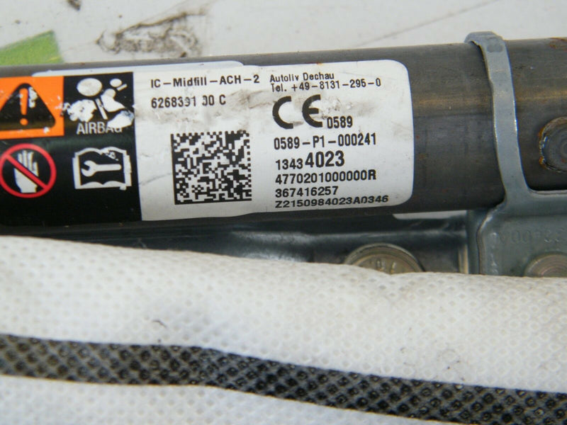 VAUXHALL CORSA E 2014-ON 5DR DRIVER RIGHT SIDE ROOF CURTAIN AIRBAG 13434023