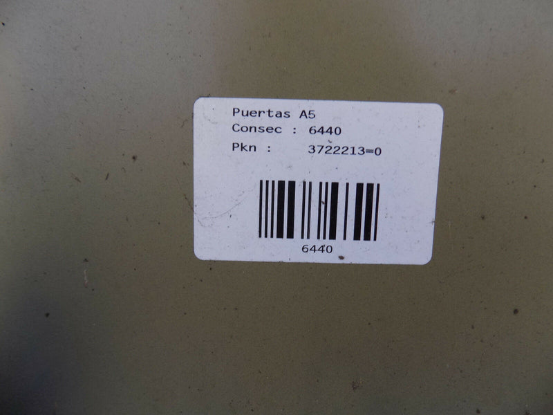 VW JETTA V MK5 2007-2009 GENUINE REAR DOOR SHELL PANEL GREY LEFT SIDE