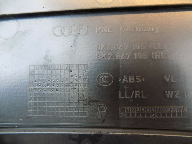 AUDI A4 B8 TFSI 2009-2015 FRONT LEFT PASSENGER SIDE DOOR CARD 8K1867105