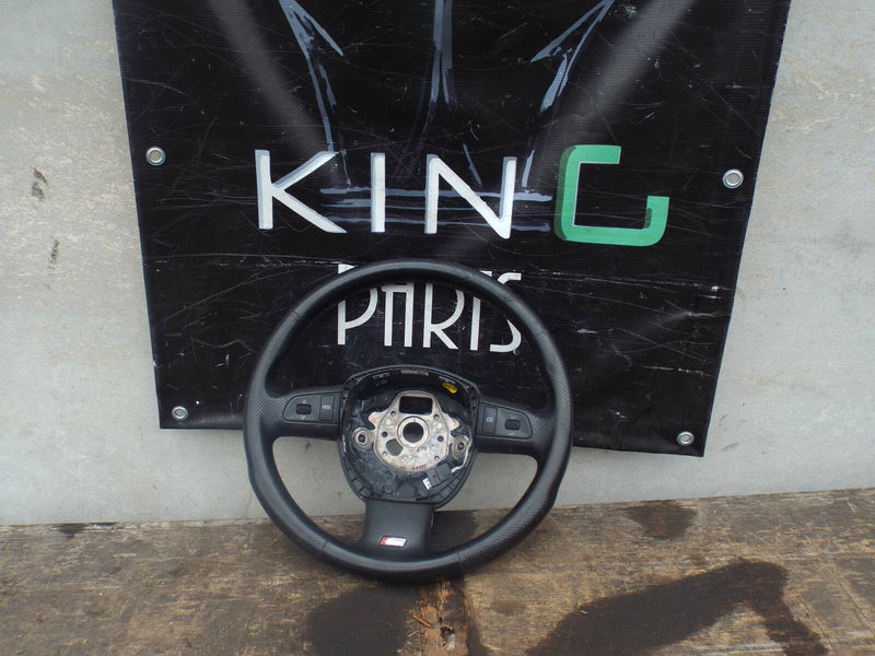 Audi A4 A6 Q7 2009-2015 S Line Leather Steering Wheel Mulitifunction 4F0 124A
