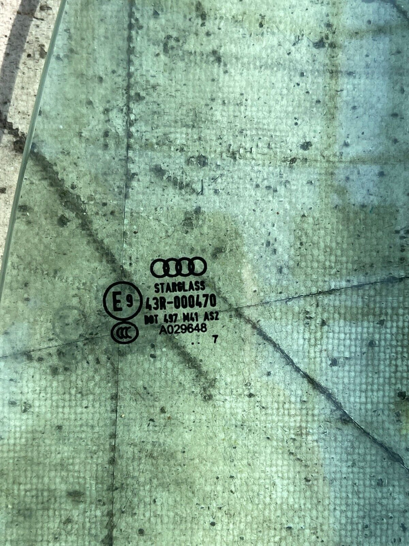 AUDI TT S TTs 8J CONVERTIBLE 2006-13 RIGHT DRIVER SIDE DOOR WINDOW GLASS GENUINE