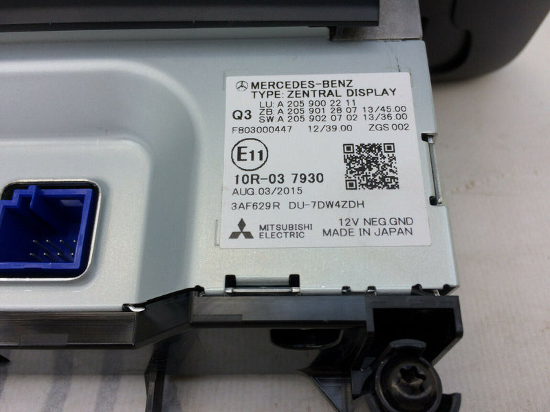 MERCEDES C V GLC CLASS W205 X253 W447 OEM DISPLAY SCREEN NAVI LCD A2059002211