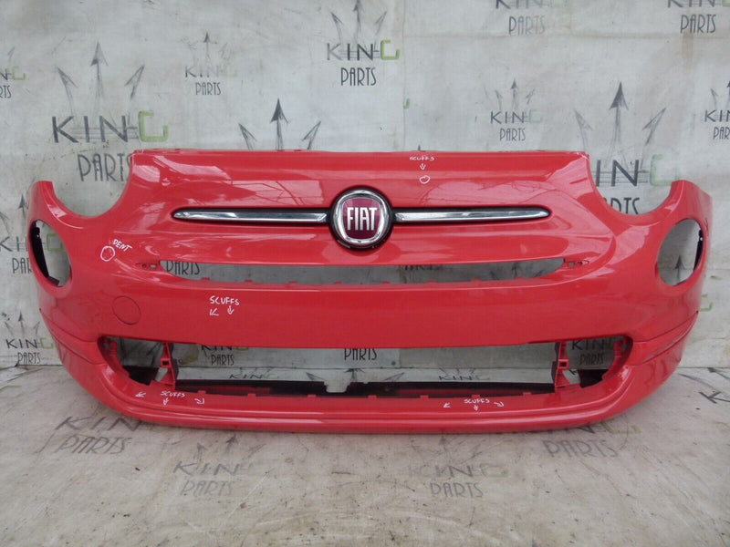 FIAT 500 POP FACELIFT 2015-22 GENUINE FRONT BUMPER & BADGE LOGO 735619476