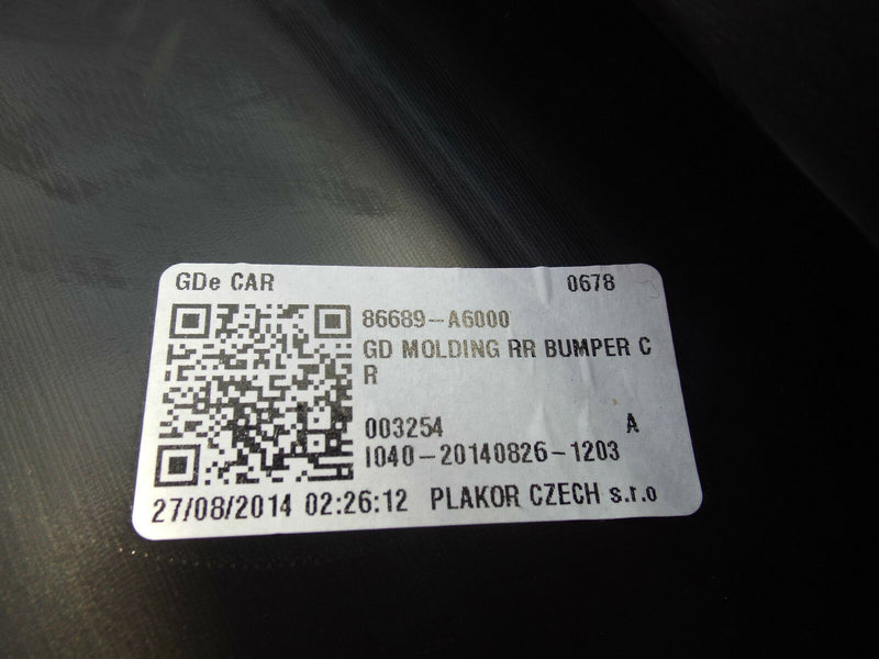 Hyundai I30 20132-14 Rear Bumper Bottom Trim Diffuser Genuine 86689-A6000 (9)