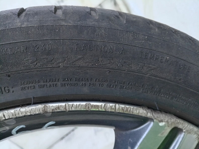 BMW F20 17" ALLOY WHEEL RIM 7.5J ET43 & TYRE 225/45/18 6850151