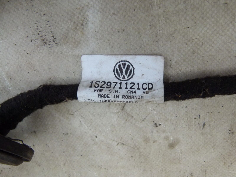 VW UP 2011-2016 FRONT LEFT DOOR WIRING LOOM GENUINE 1S2971121