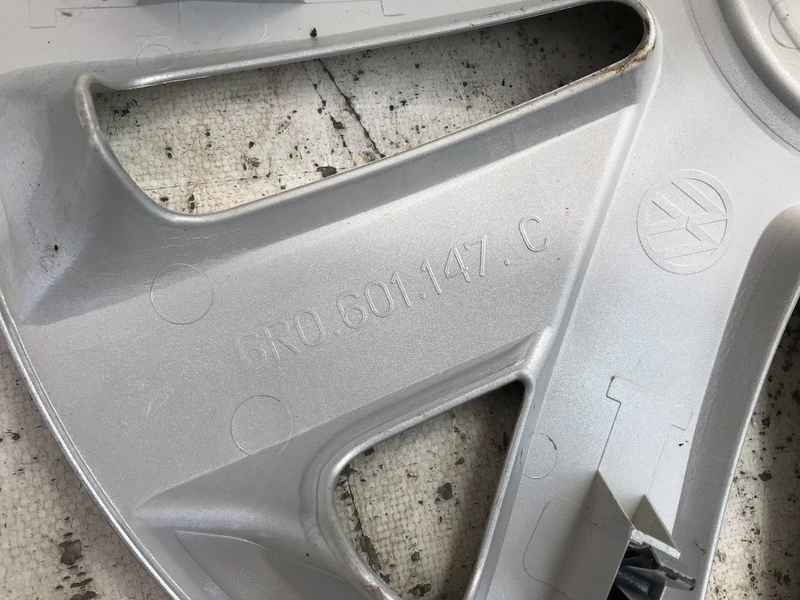 VOLKSWAGEN POLO 2009-2018 GENUINE CAPS 4x WHEEL TRIMS 15' CAP COVERS 6R0601147C