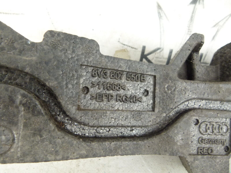 AUDI A3 S3 FRONT BUMPER REINFORCER CRASH BAR FOAM GENUINE 8V3807550B