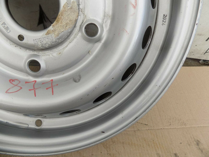 FORD TRANSIT MK8 15" STEEL WHEEL SINGLE SILVER GENUINE 6.5JX15  1763872