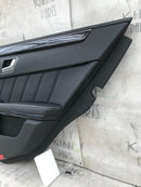 MERCEDES W212 2010-15 SALOON REAR DOOR LEATHER CARD COVER RIGHT DRIVER SIDE