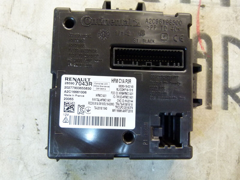 RENAULT CAPTUR 2020-ON CONTROL UNIT ECU 285907043R
