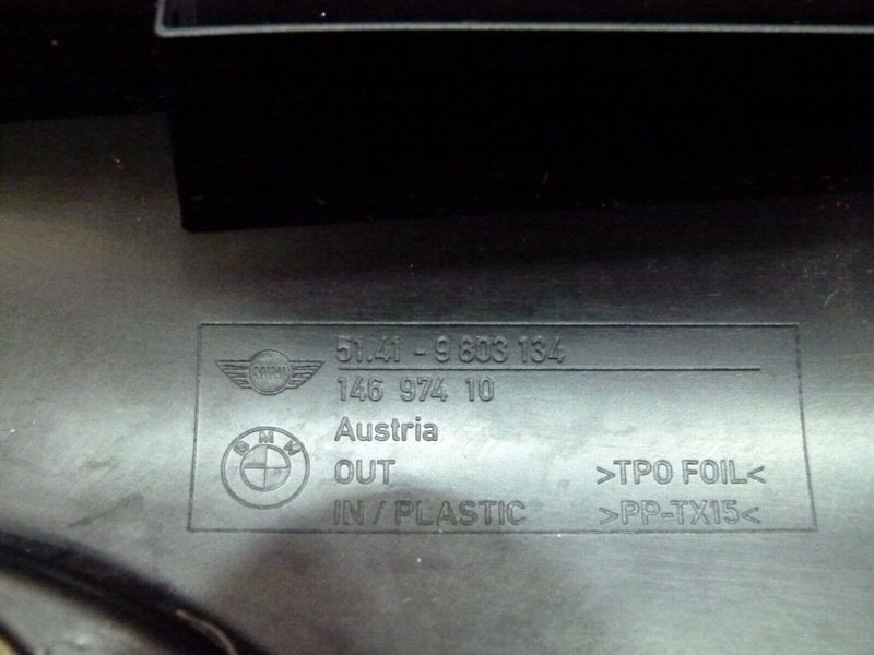 MINI COUNTRYMAN R60 2010-2014 REAR RIGHT DOOR CARD COVER GENUINE 9800786