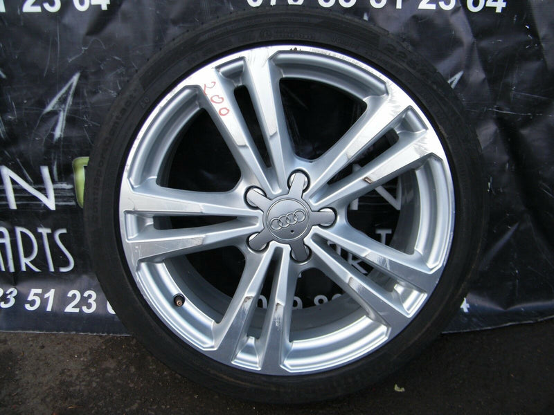 AUDI A3 8v0 2013-ON S LINE GENUINE 4 ALLOY WHEELS 18' DAIMOND CUT 225/40 ZR 18