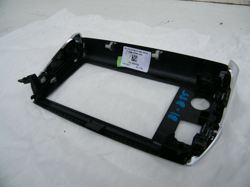 PEUGEOT 208 2012-ON DASHBOARD TRIM FRAME FOR MULTIMEDIA CENTRE CHROME (S38-18)