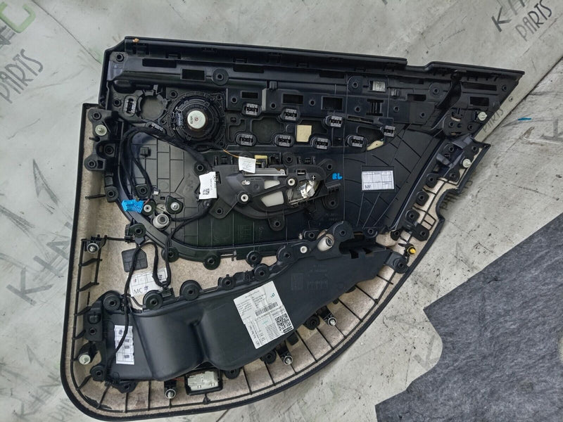 MERCEDES C CLASS W205 2014-2021 PASSENGER SIDE REAR DOOR CARD BLACK & BEIGE #