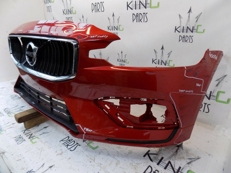 VOLVO V60 MK2 INSCRIPTION 2018 RED FRONT BUMPER GENUINE 31690589