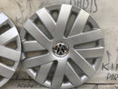 VOLKSWAGEN POLO 2009-2018 GENUINE CAPS 4x WHEEL TRIMS 15' CAP COVERS 6R0601147C