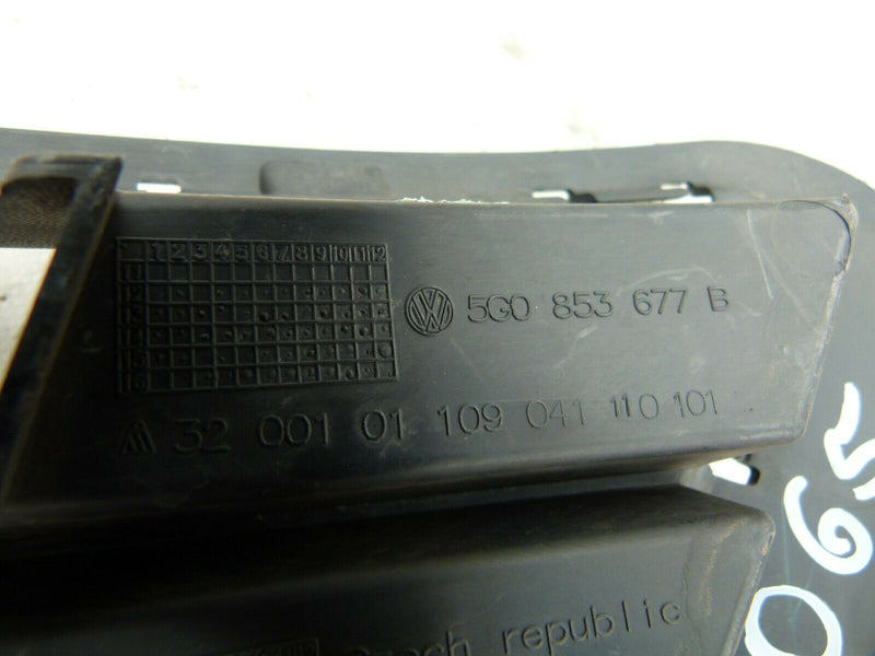 VW GOLF MK7 2013-15 FRONT BUMPER LOWER GRILL GRILLE RADAR HOLE 5G0853677B