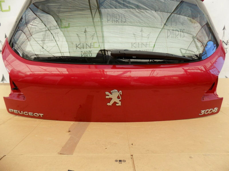PEUGEOT 3008 2008-2016 TAILGATE BOOT LID PANEL + GLASS + WIPER MOTOR RED