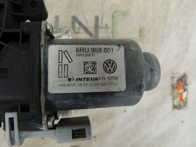 VW UP 2011-2016 FRONT RIGHT DOOR WINDOW GLASS MOTOR GENUINE 6RU959801