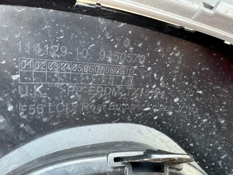 MINI COOPER F56 LCI 2 2021-ON JCW JOHN COOPER WORKS REAR BUMPER 9450644