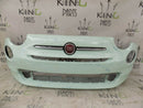 FIAT 500 2015-ON 120TH FACELIFT FRONT BUMPER POP MINT + BADGE 735619476