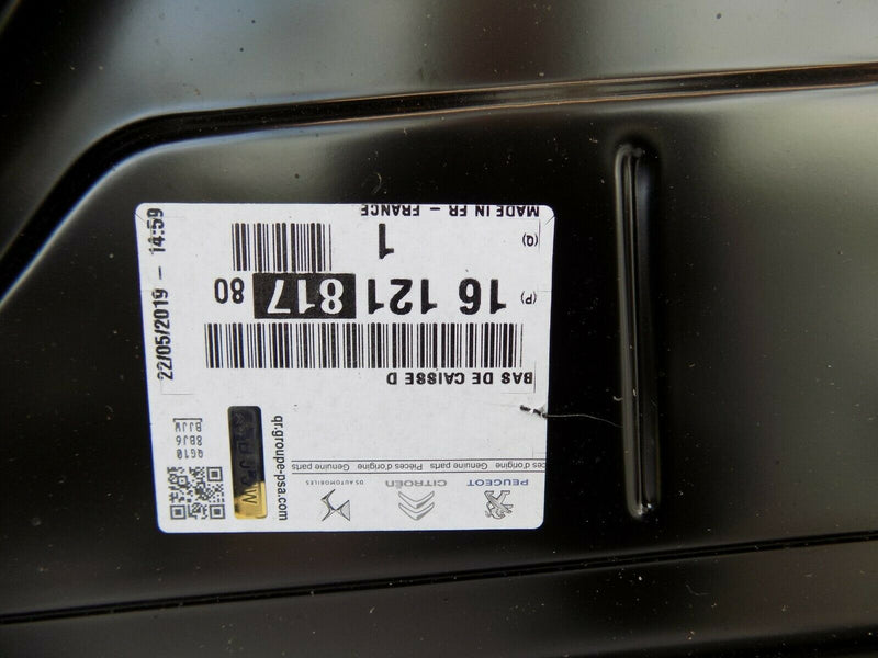 PEUGEOT GENUINE  RIGHT SIDE SILL PANEL BODY FRAME *NEW* 1612181780