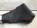 SKODA RAPID NH 13-22 GEAR STICK DSG LEATHER KNOB GAITER RED THREAD 5JC713123Q