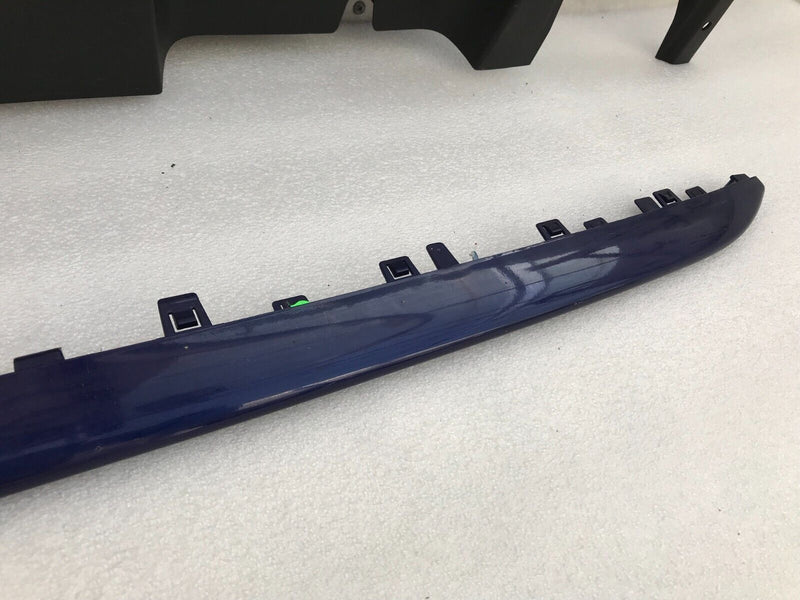 FIAT 500 ABARTH 595 LCI 2016-ON REAR BUMPER DIFFUSER & BLUE TRIM MOULDING