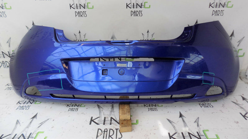 MAZDA II 2 MK3 DE 2007-2013 HATCHBACK BLUE REAR BUMPER GENUINE D651-50221