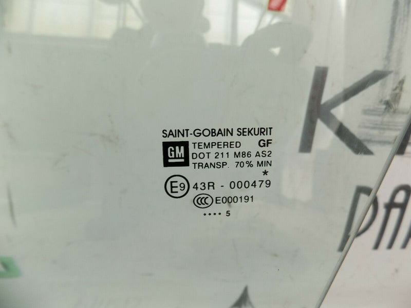 VAUXHALL CORSA E 2014-2019 FRONT LEFT DOOR WINDOW GLASS 3DR GENUINE 43R-000479