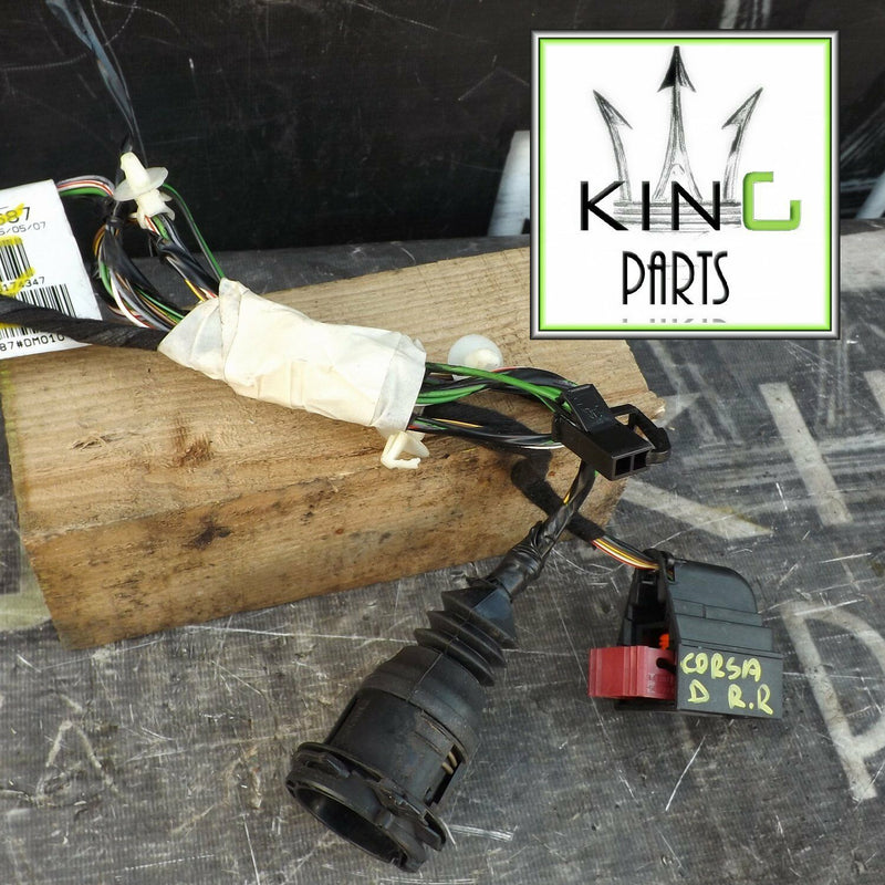VAUXHALL CORSA D MK3 2006-ON GENUINE WIRING LOOM HARNESS REAR DOOR RIGHT SIDE