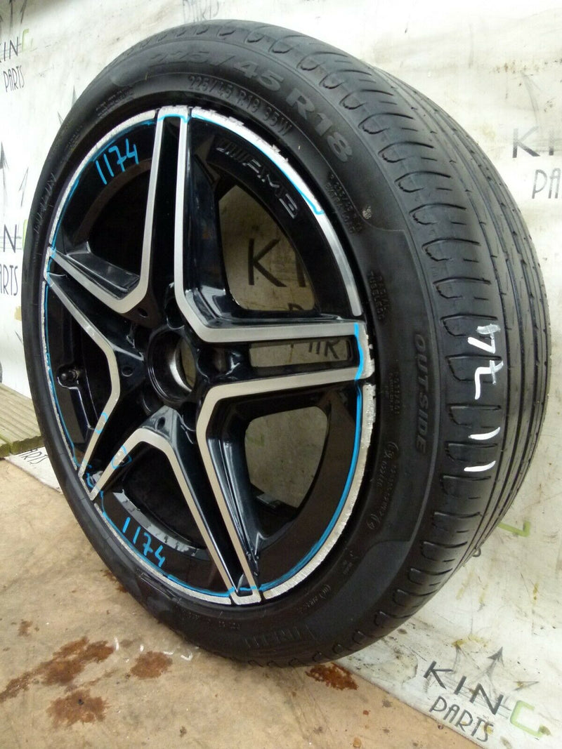 MERCEDES W177 ALLOY WHEEL AMG 7.5JX18H2 ET49 A1774011500 TYRE 225/45 R18