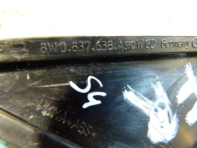 AUDI A4 S4 8W B9 2016-ON FRONT RIGHT DOOR WINDOW CORNER COVER TRIM 8W0837638