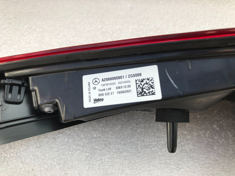 MERCEDES W206 ESTATE 2021-ON *10 PIN REAR TAIL LIGHT LEFT PASSENGER A2069060901
