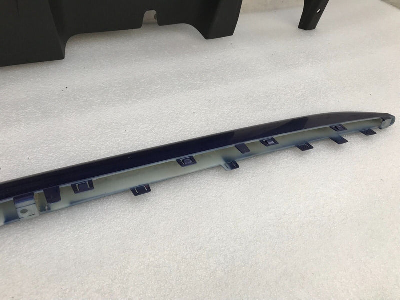 FIAT 500 ABARTH 595 LCI 2016-ON REAR BUMPER DIFFUSER & BLUE TRIM MOULDING