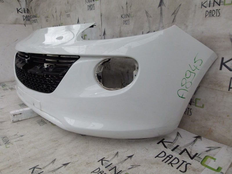 VAUXHALL ADAM 2012-2019 WHITE FRONT BUMPER GENUINE 13355289