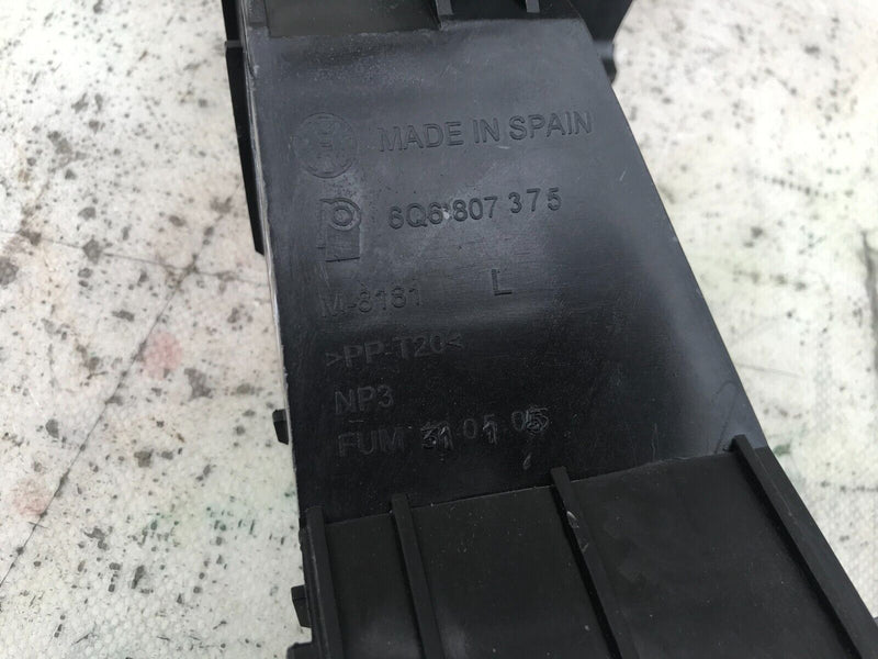 VW POLO MK7 LEFT PASSENGER SIDE REAR BUMPER BRACKET MOUNT 6Q6807375