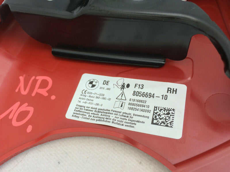 BMW 6 SERIES F13 COUPE RIGHT SEAT AIR BAG SIDE AIRBAG GENUINE 86 8056694-10